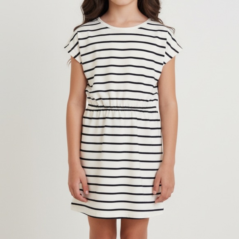 Striped girl 14 years Dress coton jersey